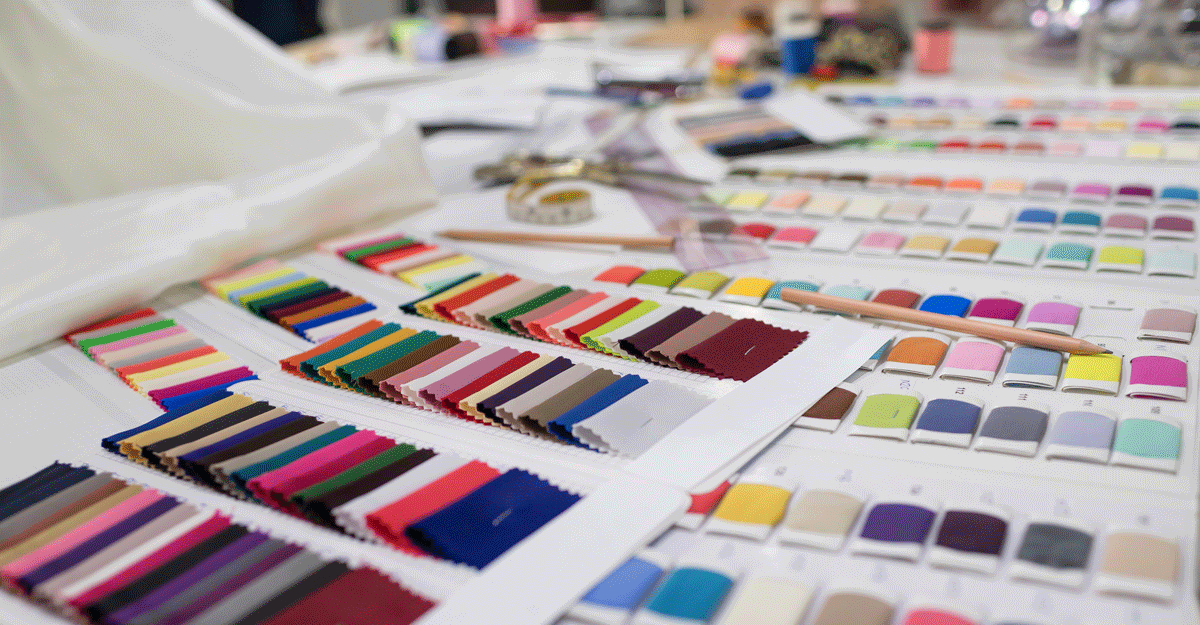 Tessuti colori scelta